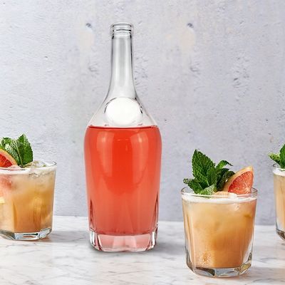 Gepersonaliseerde schedelkop glazen fles voor drankjes en dranken 100 ml 180 ml 400 ml 700 ml