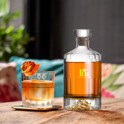 Leeg luxe glazen fles voor drankjes en dranken 550 ml capaciteit Custom Design