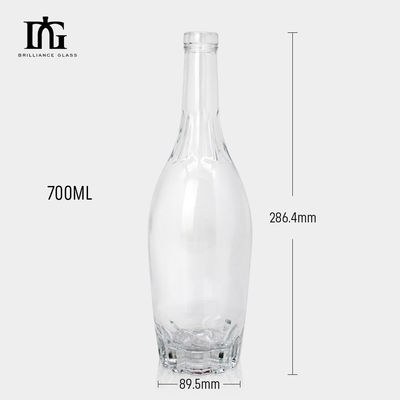 250 ml/500 ml/700 ml/750 ml capaciteit Glas rode wijnfles Duurzaam en luchtdicht kurkzegel
