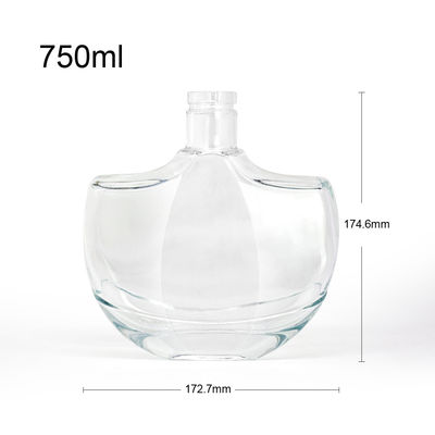 Glasfles met dikke bodem van 500 ml voor whisky, rum, gin en andere drankjes