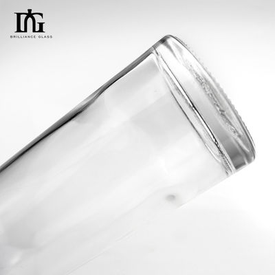Glas wijnfles High Flint Spirit 100 ml Ronde vorm Lone Neck Leeg met Cork Custom Made
