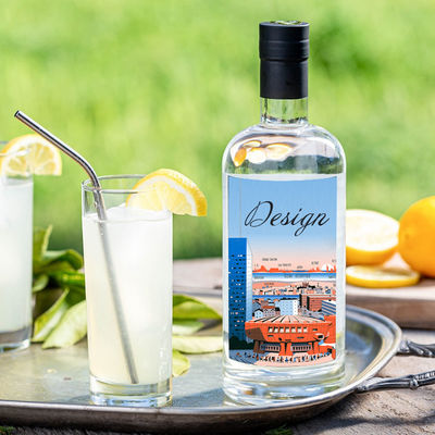 375 ml 500 ml 750 ml 1000 ml Glas Vodka Spirits Gin Fles met gegraveerde oppervlakte