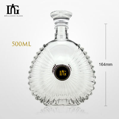 Industriële dranken 500 ml lege glazen fles voor drank en koud gebrouwen ijskoffie