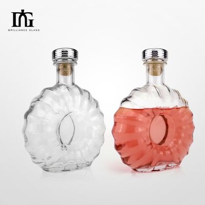 Persoonlijke heldere glas vodka fles 700 ml met gravure en warm stempelen
