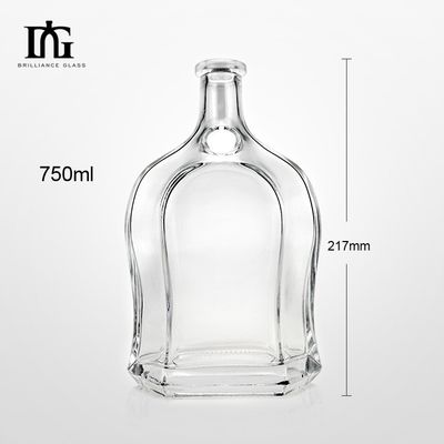 500 ml vodka spirit gin rum glas drank fles met kurk materiaal glas logo aanvaardbaar