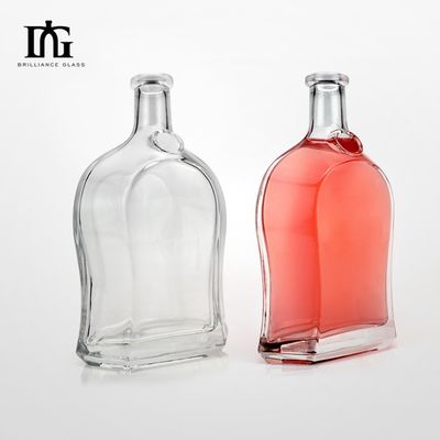 500 ml vodka spirit gin rum glas drank fles met kurk materiaal glas logo aanvaardbaar