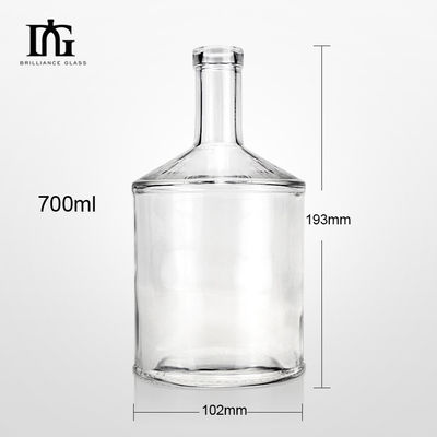 700 ml OEM/ODM Acceptabel Hotsale Vodka Brandy Gekoelde wijn Glasflessen met kurk