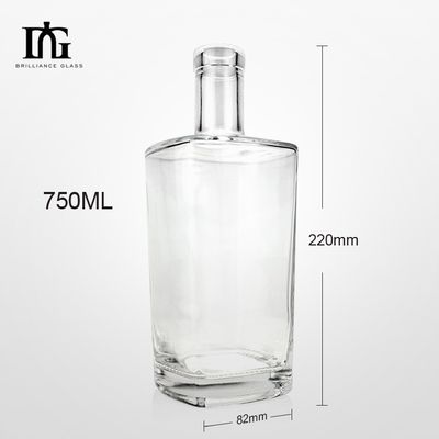 500 ml/750 ml glazen fles voor gedistilleerde dranken Basismateriaal Glasbeelddrukken Warmt stempelen