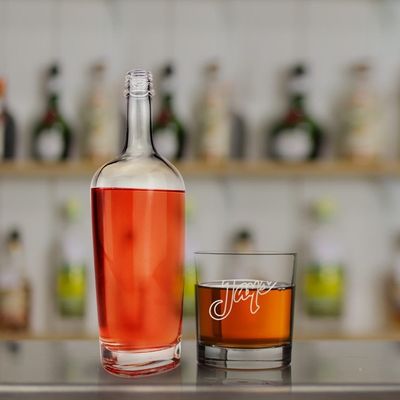 250 ml/500 ml/700 ml/750 ml Glass Vodka Whisky Gin flessen met schroefdeksel