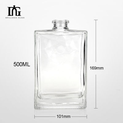 OEM/ODM Acceptabel 500 ml glazen whiskyfles met deksel