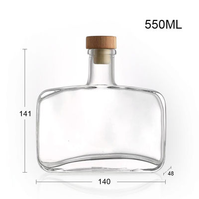 Glaskraag 70cl 75cl Whisky Tequila Whiskey Vodka Gin Liquor Rum Vierkante Fles