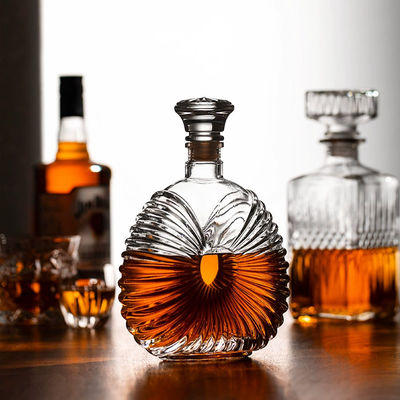 500 ml ronde glazen fles voor drank, brandy, vodka, whisky, gin en rum