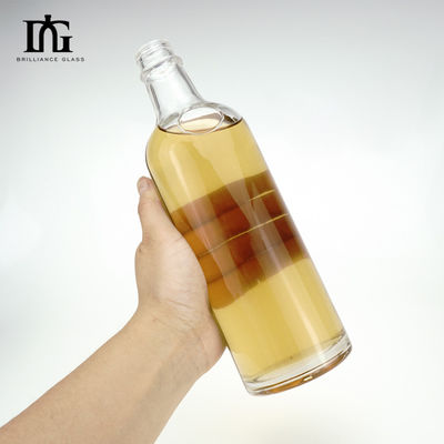 500 ml 700 ml 750 ml glazen fles voor wodka Whisky Gin Spirit Cap Type Cork Schroef beide