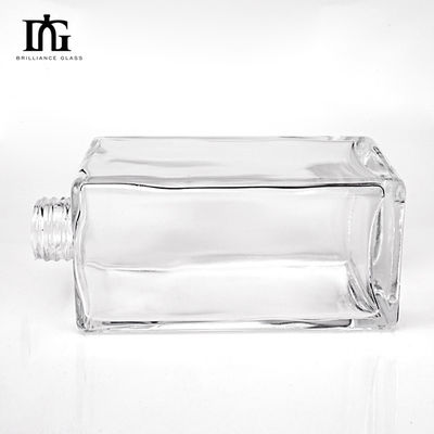 Persoonlijke ronde vorm 700 ml transparante lege glazen drankfles voor whisky vodka tequila