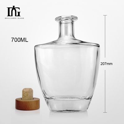 750 ml glazen wijnflessen met kurkdoeken en verzegelingscapsules voor drankjes en dranken
