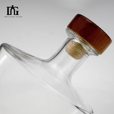 750 ml glazen wijnflessen met kurkdoeken en verzegelingscapsules voor drankjes en dranken