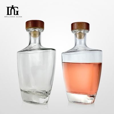 750 ml glazen wijnflessen met kurkdoeken en verzegelingscapsules voor drankjes en dranken