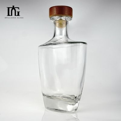 750 ml glazen wijnflessen met kurkdoeken en verzegelingscapsules voor drankjes en dranken
