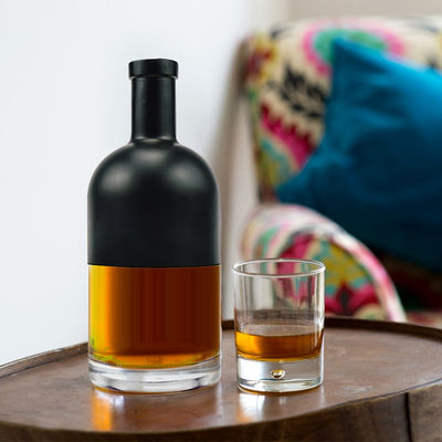 750 ml Custom Matte Zwarte Glas wijnfles Ideaal voor champagne en rode wijn verpakking
