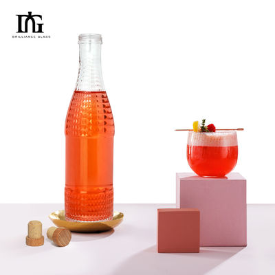Acceptabel Klant Logo Glasfles Ronde vorm Gravure 500 ml 700 ml wijnfles