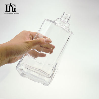 250 ml/500 ml/700 ml/750 ml vierkant whisky drank fles met kurk zware glasdikte bodem