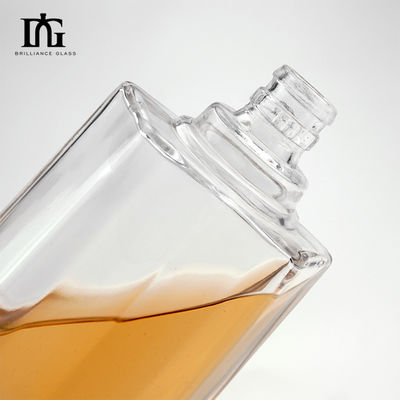 250 ml/500 ml/700 ml/750 ml vierkant whisky drank fles met kurk zware glasdikte bodem