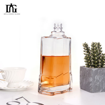 250 ml/500 ml/700 ml/750 ml vierkant whisky drank fles met kurk zware glasdikte bodem