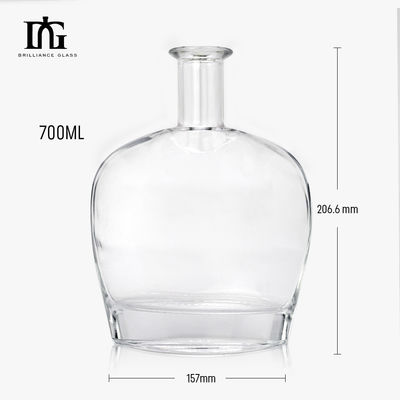 250 ml/500 ml/700 ml/750 ml capaciteit Glas drank flessen met op maat gedrukt