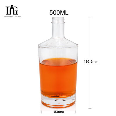 700 ml op maat gemaakte glazen fles voor whisky Bourbon Gin Liquor Basismateriaal Glas