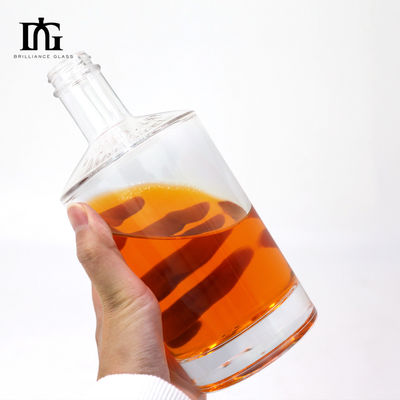 700 ml op maat gemaakte glazen fles voor whisky Bourbon Gin Liquor Basismateriaal Glas