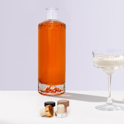 Aanvaardbaar klantlogo 500 ml 375 ml 700 ml 100 ml 250 ml glazen fles voor dranken