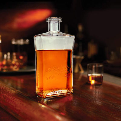 OEM/ODM Acceptable Fancy 500ml Square Glass Liquor Bottle voor ijswijn