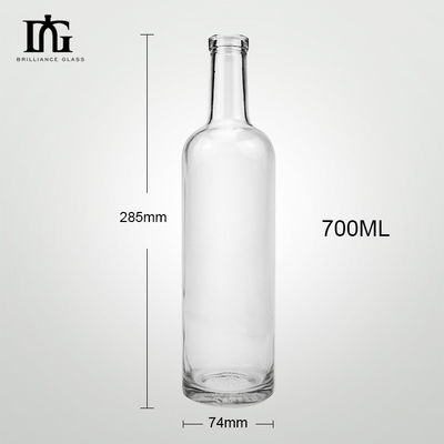 OEM/ODM Acceptabel 700 ml glazen drankjes drank flessen helder 500 ml 750 ml whisky fles