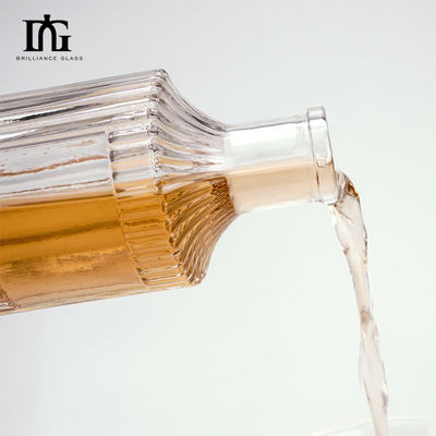 Leeg 300 ml glazen drankfles met afdichting CORK Acceptabel klant logo