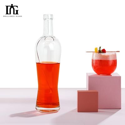 Koolhoudende dranken Super Flint Custom Spirits Glasfles met Cork 500ml Capaciteit