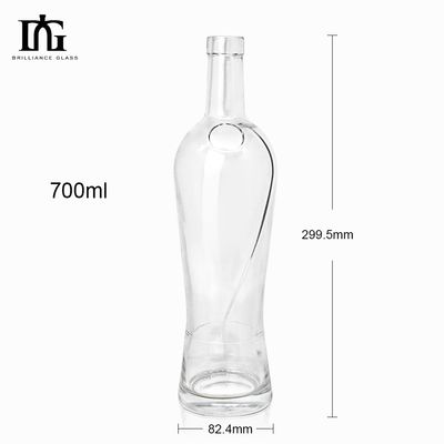 Koolhoudende dranken Super Flint Custom Spirits Glasfles met Cork 500ml Capaciteit