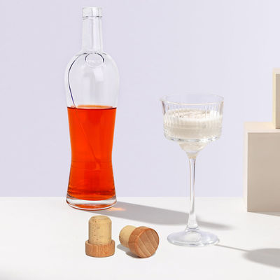 Koolhoudende dranken Super Flint Custom Spirits Glasfles met Cork 500ml Capaciteit