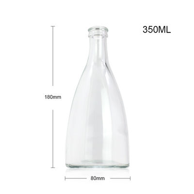 Glasflessen voor wodka, whisky, rum, gin, brandy, brandy, low MOQ 375 ml, 500 ml, 700 ml, 750 ml