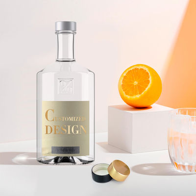 Doorzichtige glazen fles voor gedistilleerde dranken Afdichting CORK OEM/ODM Acceptabel 700 ml