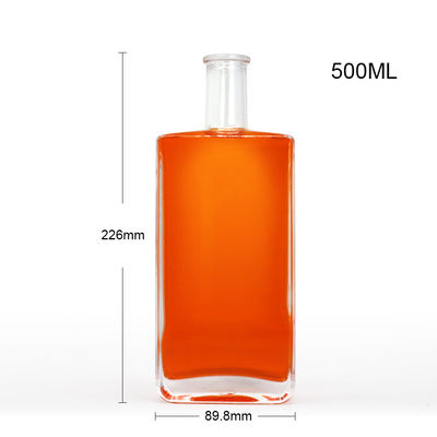 Koolhoudende dranken Glasfles met kurkstop 750 ml 500 ml Whisky Rum Gin Tequila Brandy Spirits