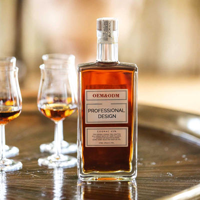 Koolhoudende dranken Glasfles met kurkstop 750 ml 500 ml Whisky Rum Gin Tequila Brandy Spirits