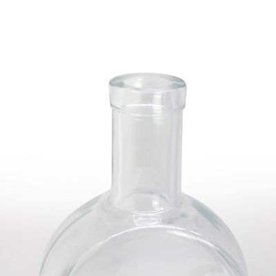 Whisky Liquor Gin Rum Vodka Glasfles met glazen kurk 450 ml 700 ml 750 ml Kraagmateriaal