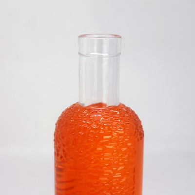 Acid etch oppervlakte handhaving glazen fles voor dranken 750 ml capaciteit en transparant
