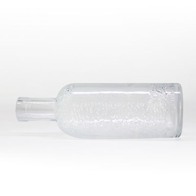 Acid etch oppervlakte handhaving glazen fles voor dranken 750 ml capaciteit en transparant