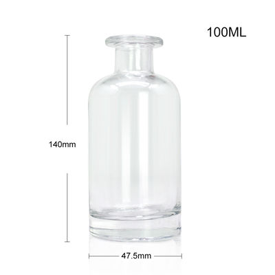 Klassieke vorm Flint Brandy Spirits lege witte drank glazen fles 500 ml 700 ml Super