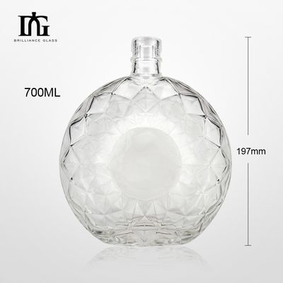 Glasfles 500 ml 700 ml 750 ml met glasmateriaal en geavanceerde technologie