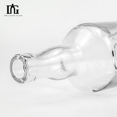 Goud Stempel Printing Handling Speciale glazen drankfles voor monster 350ml 500ml 750ml