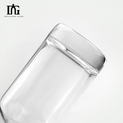 Goud Stempel Printing Handling Speciale glazen drankfles voor monster 350ml 500ml 750ml