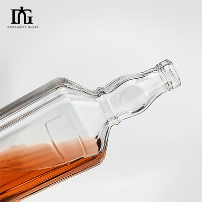 250 ml/500 ml/700 ml/750 ml industriële flintglasfles voor whisky Liquor Tequila