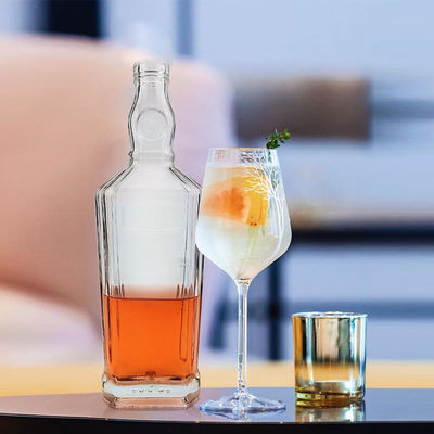 250 ml/500 ml/700 ml/750 ml industriële flintglasfles voor whisky Liquor Tequila